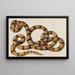 Serpiente - Franz Anton von Scheidel — cuadro enmarcado en la pared