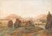 Un paisaje con iglesia y castillo de Aigen visto desde el sureste - Franz Barbarini — vista de la obra