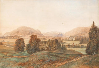 Franz Barbarini - A landscape with church and Aigen castle seen from south east.webp