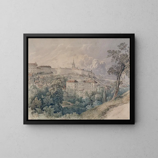 Franz Barbarini - Blick ber Prag von Petrin aus.webp