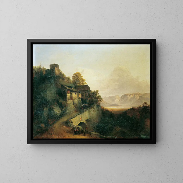 Ruta de montaña en Tirol - Franz Barbarini — cuadro enmarcado en la pared
