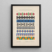 Sketch of stripe patterns - Franz Barwig the Elder — framed artwork on a wall