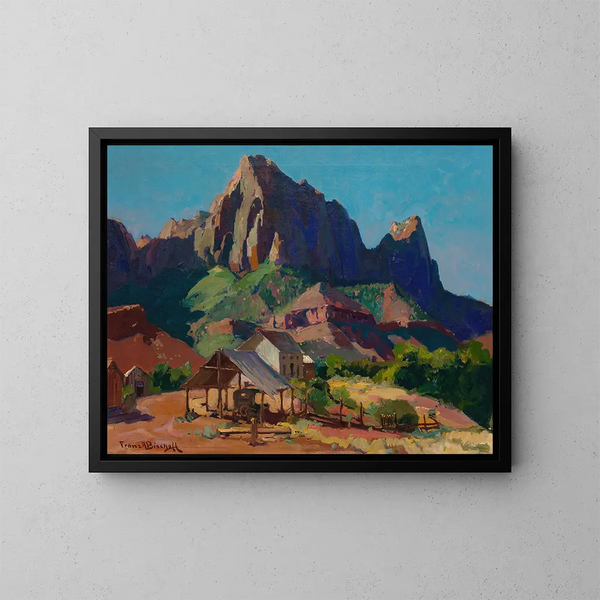 The Guardian, Zion National Park, Utah - Franz Bischoff — framed artwork on a wall