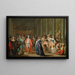 Venetian Masquerade Painting - Franz Christoph Janneck — framed artwork on a wall