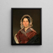 Retrato de una dama - Franz Eybl — cuadro enmarcado en la pared