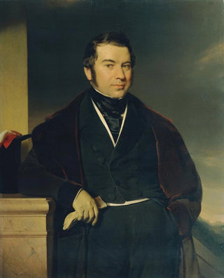 Franz Eybl - Herr mit Zylinder und Handschuh.webp