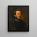 Autorretrato de Franz Eybl - Franz Eybl — cuadro enmarcado en la pared