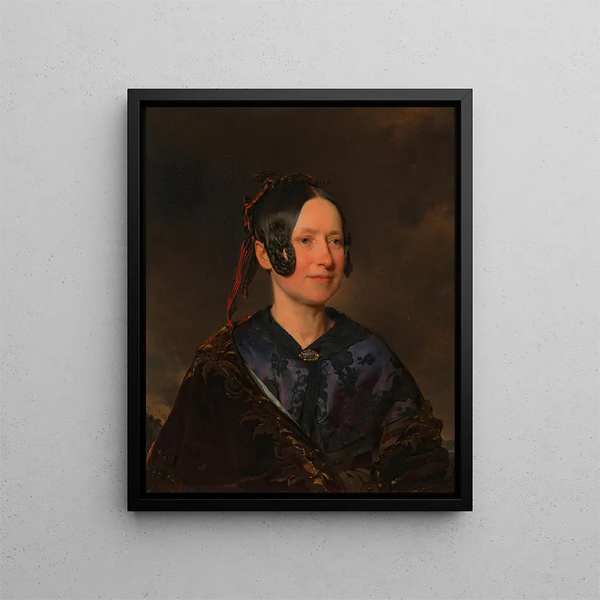 Sofie Fick, cuñada de Rudolf von Arthaber - Franz Eybl — cuadro enmarcado en la pared