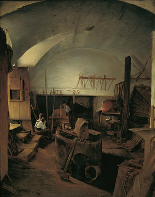 Franz Eybl - The inside of a forge.webp
