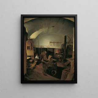 Franz Eybl - The inside of a forge.webp