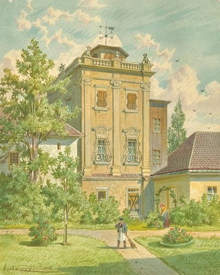 Franz Gerasch - Der alte Hundsturm im 5 Wiener Gemeindebezirk.webp