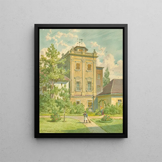 Franz Gerasch - Der alte Hundsturm im 5 Wiener Gemeindebezirk.webp