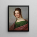 Mme Bertha Schroeter, daughter of the postmaster Mittag Dresden - Circle of Franz Gerhard von Kügelgen — framed artwork on a wall