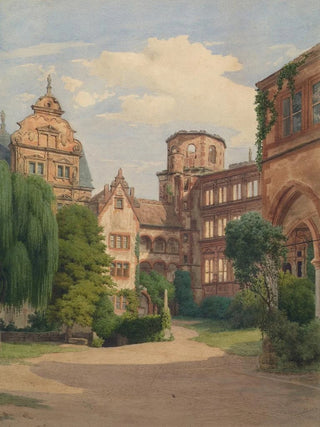 Franz Heinrich - Ansicht des Schlosses Heidelberg.webp