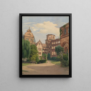 Franz Heinrich - Ansicht des Schlosses Heidelberg.webp
