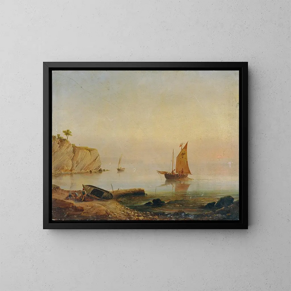 Capodistria - Franz Hoffmann — cuadro enmarcado en la pared
