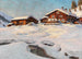 Paisaje de invierno cerca de Davos - Franz Holper — vista de la obra