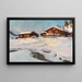 Paisaje de invierno cerca de Davos - Franz Holper — cuadro enmarcado en la pared