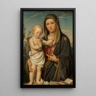 Franz Ittenbach - The Madonna of the Passion Flower Ecce agnus Dei.webp