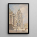 the North Tour of Saint Stephen's Cathedral in Vienna - Franz Kopallik — framed artwork on a wall