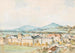 Salzbourg View, Salzach river in the foreground with the old Saint-Jean hospital, Saint-Jean church, and Mlleggertor - Franz Kulstrunk — artwork view