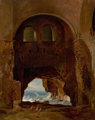 Franz Ludwig Catel - Ruins of a Cloister by the Sea.webp