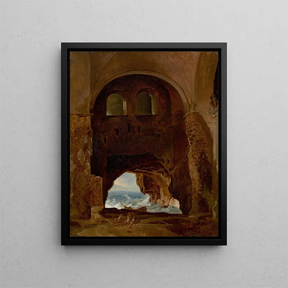 Franz Ludwig Catel - Ruins of a Cloister by the Sea.webp