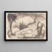 Exotic Abstract Landscape Painting - Franz Marc — framed artwork on a wall