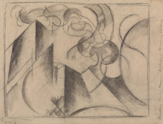 Dibujo abstracto - Franz Marc — vista de la obra