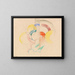 Abstract watercolor painting I - Franz Marc — framed artwork on a wall