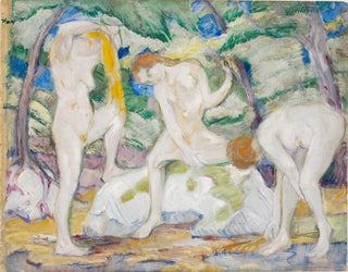 Nude Women bathing - Franz Marc — artwork view