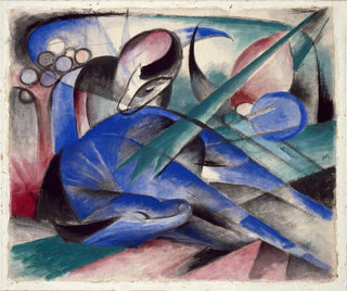 Caballo soñador - Franz Marc — vista de la obra