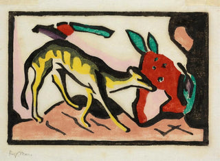 Animal fabuloso - Franz Marc — vista de la obra
