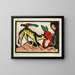Animal fabuloso - Franz Marc — cuadro enmarcado en la pared