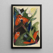 Cuatro zorros - Franz Marc — cuadro enmarcado en la pared