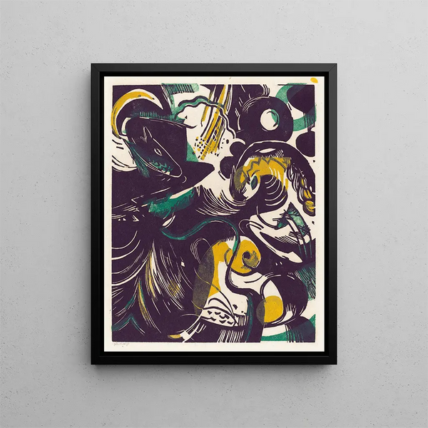 Génesis II Historia de la Creación II - Franz Marc — cuadro enmarcado en la pared