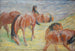 Horses in the pasture I - Franz Marc — artwork view
