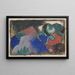 Green Horse in the Landscape - Franz Marc — framed artwork on a wall