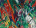Bajo la lluvia - Franz Marc — vista de la obra