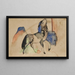 Petit animal fabuleux II - Franz Marc — framed artwork on a wall