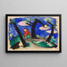 Landscape with a Red Animal - Franz Marc — framed artwork on a wall