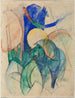 Mandrill - Franz Marc — vista de la obra