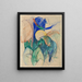 Mandrill - Franz Marc — cuadro enmarcado en la pared