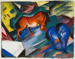 Caballo rojo y azul - Franz Marc — vista de la obra