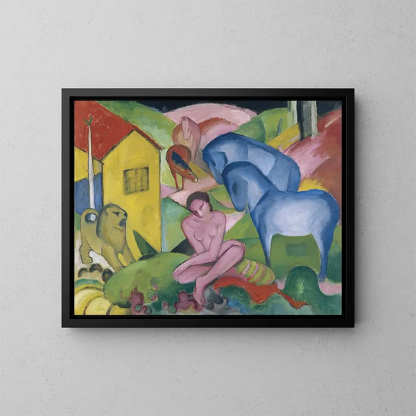 El Sueño - Franz Marc — cuadro enmarcado en la pared