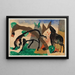 Two Sheep - Franz Marc — framed artwork on a wall