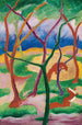 Belettes en juego - Franz Marc — vista de la obra