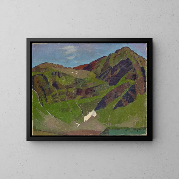 Motivo de montaña - Franz Marent — cuadro enmarcado en la pared