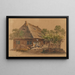 the village of Lyss - Franz Niklaus König — framed artwork on a wall