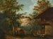 campesinos alrededor de la casa - Franz Niklaus König — vista de la obra